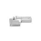 Amelia Closed Corner Sofa - Silver - Sectional Sofas Loom Collection Loom Collection Dubai