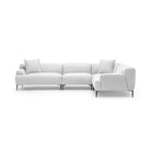 Amelia Closed Corner Sofa - Silver - Sectional Sofas Loom Collection Loom Collection Dubai