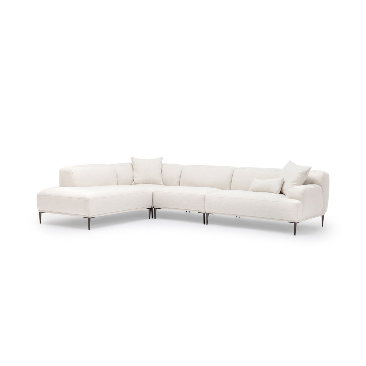 Amelia Corner Sofa - Canvas White - Sectional Sofas Loom Collection Loom Collection Dubai