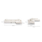 Amelia Corner Sofa - Canvas White - Sectional Sofas Loom Collection Loom Collection Dubai