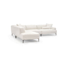 Amelia Corner Sofa - Canvas White - Sectional Sofas Loom Collection Loom Collection Dubai