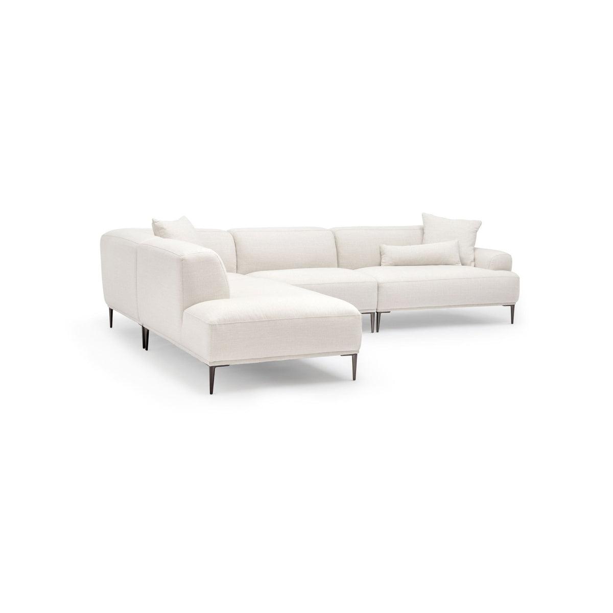 Amelia Corner Sofa - Canvas White - Sectional Sofas Loom Collection Loom Collection Dubai