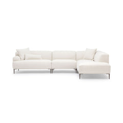 Amelia Corner Sofa - Canvas White - Sectional Sofas Loom Collection Loom Collection Dubai