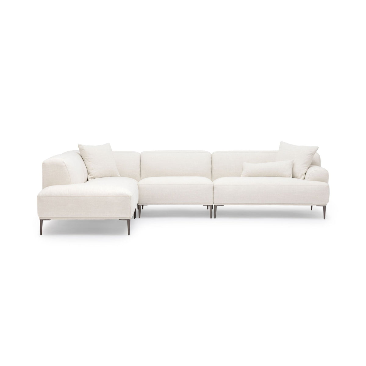 Amelia Corner Sofa - Canvas White - Sectional Sofas Loom Collection Loom Collection Dubai