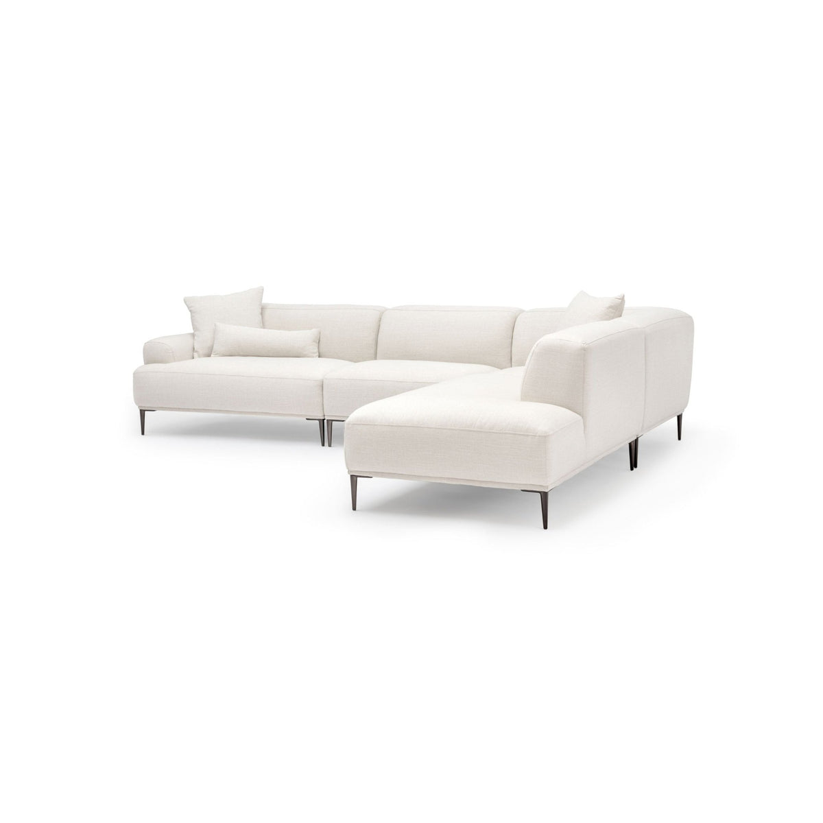 Amelia Corner Sofa - Canvas White - Sectional Sofas Loom Collection Loom Collection Dubai