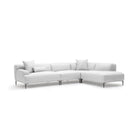 Amelia Corner Sofa - Silver - Sectional Sofas Loom Collection Loom Collection Dubai