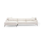Amelia Extra Large L - Shaped Sofa - Canvas White - Sectional Sofas Loom Collection Loom Collection Dubai
