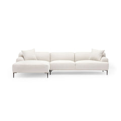 Amelia Extra Large L - Shaped Sofa - Canvas White - Sectional Sofas Loom Collection Loom Collection Dubai
