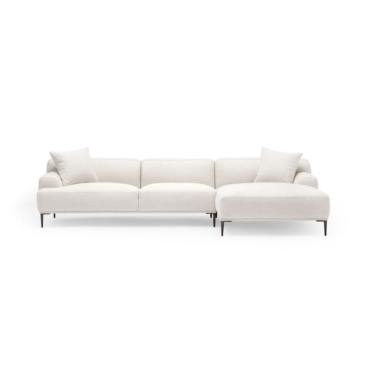 Amelia Extra Large L - Shaped Sofa - Canvas White - Sectional Sofas Loom Collection Loom Collection Dubai