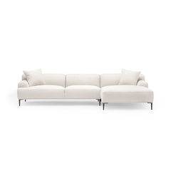 Amelia Extra Large L - Shaped Sofa - Canvas White - Sectional Sofas Loom Collection Loom Collection Dubai