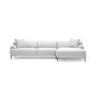 Amelia Extra Large L - Shaped Sofa - Silver - Sectional Sofas Loom Collection Loom Collection Dubai