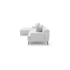 Amelia Extra Large L - Shaped Sofa - Silver - Sectional Sofas Loom Collection Loom Collection Dubai
