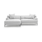 Amelia L - Shaped Sofa - Silver - Sectional Sofas Loom Collection Loom Collection Dubai