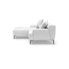 Amelia L - Shaped Sofa - Silver - Sectional Sofas Loom Collection Loom Collection Dubai