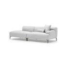 Amelia Open End Sofa - Silver - Sectional Sofas Loom Collection Loom Collection Dubai