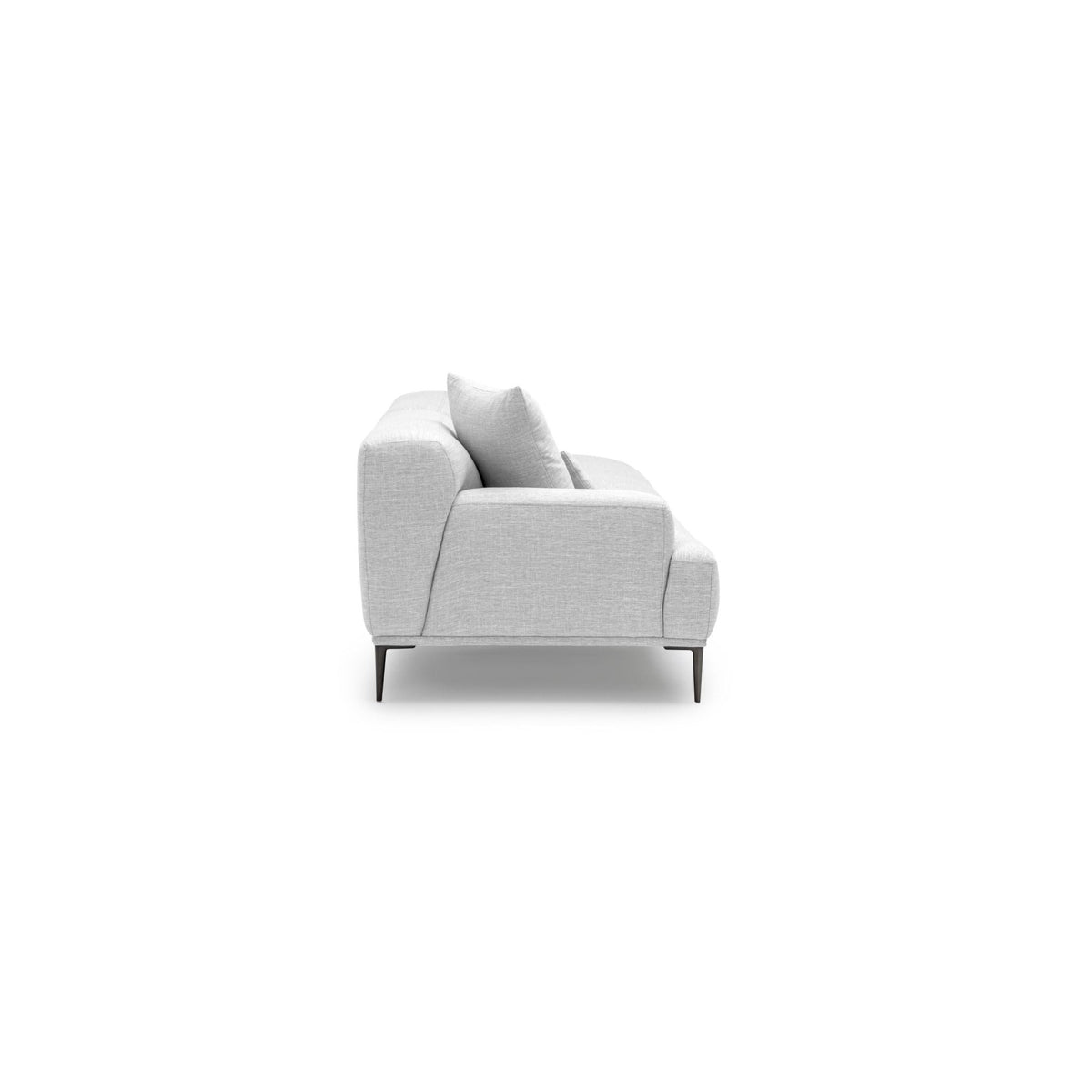 Amelia Open End Sofa - Silver - Sectional Sofas Loom Collection Loom Collection Dubai
