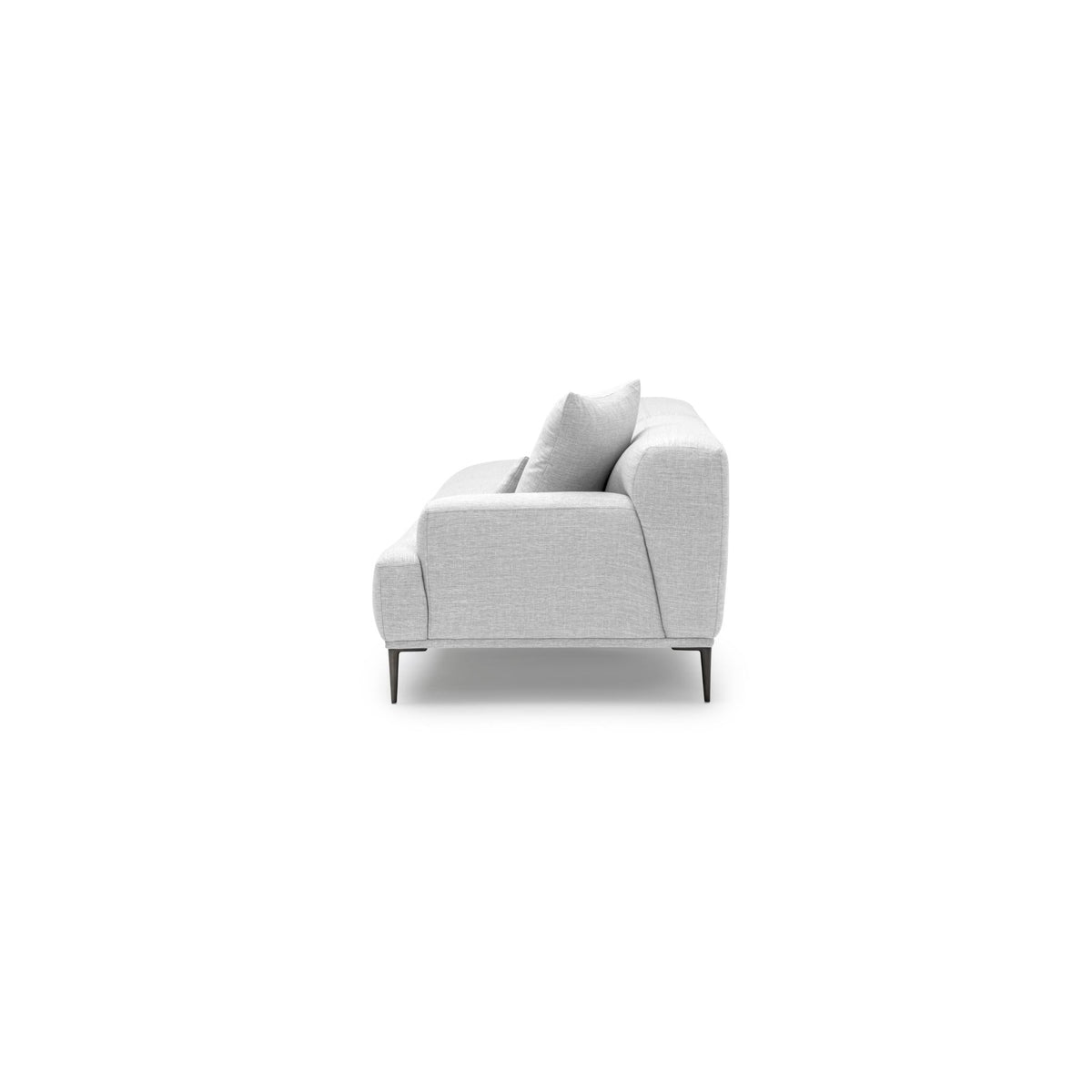 Amelia Open End Sofa - Silver - Sectional Sofas Loom Collection Loom Collection Dubai
