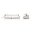 Amelia Sofa - Canvas White - Sectional Sofas Loom Collection Loom Collection Dubai