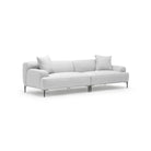 Amelia Sofa - Silver - Sectional Sofas Loom Collection Loom Collection Dubai