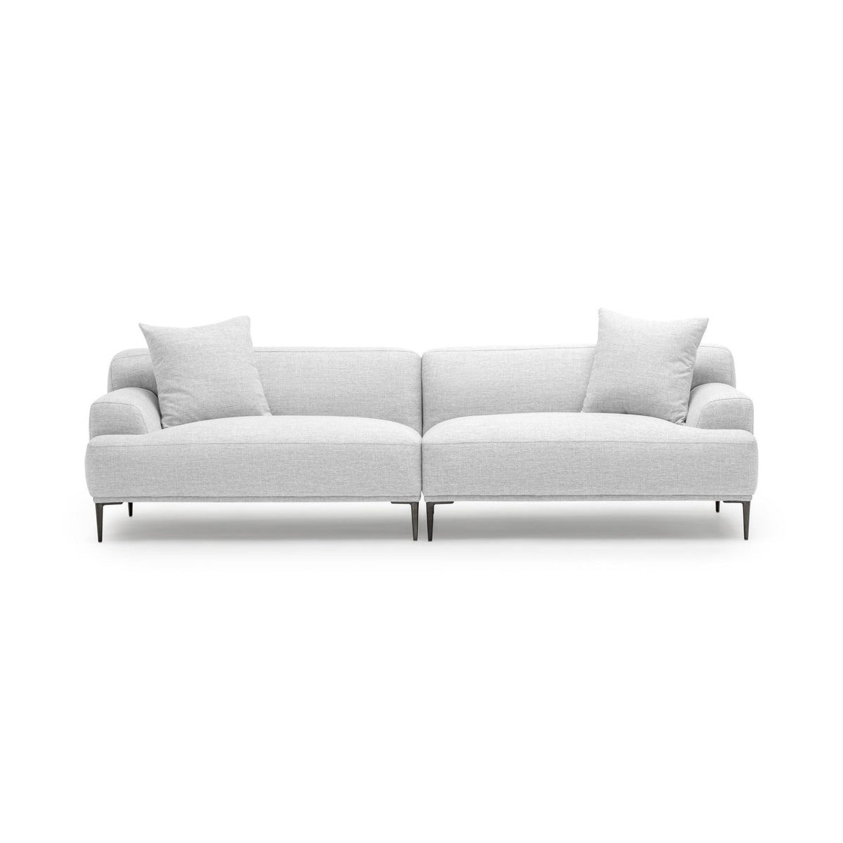 Amelia Sofa - Silver - Sectional Sofas Loom Collection Loom Collection Dubai