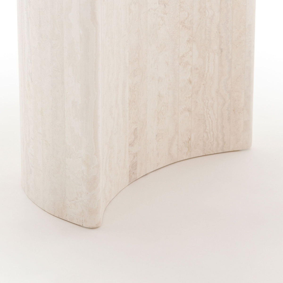 Amiri Dining Table - Travertine - Oval Dining Tables Loom Collection Loom Collection Dubai