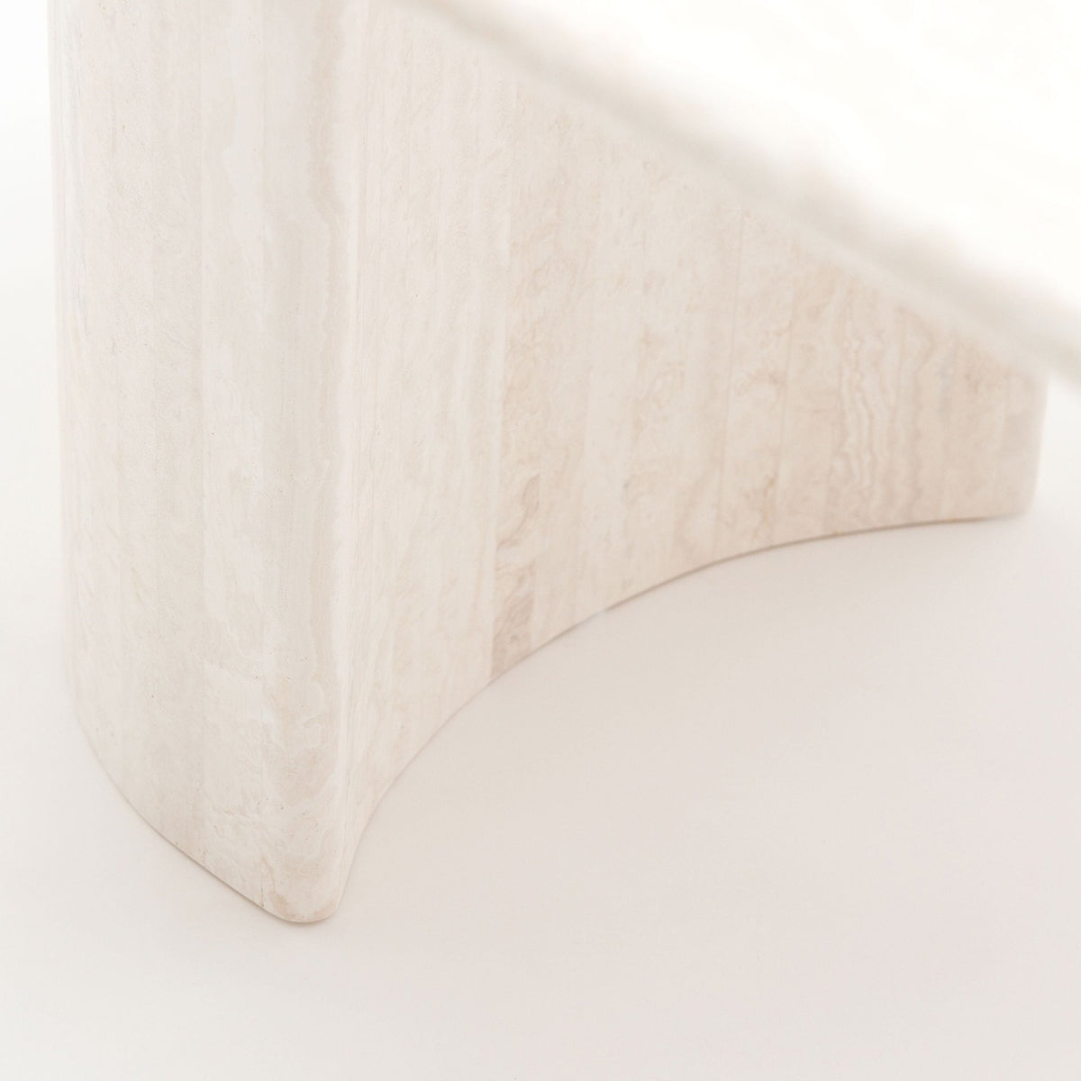 Amiri Dining Table - Travertine - Oval Dining Tables Loom Collection Loom Collection Dubai