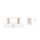 Amiri Dining Table - Travertine - Oval Dining Tables Loom Collection Loom Collection Dubai