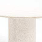 Amiri Dining Table - Travertine - Oval Dining Tables Loom Collection Loom Collection Dubai