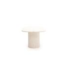 Amiri Dining Table - Travertine - Oval Dining Tables Loom Collection Loom Collection Dubai