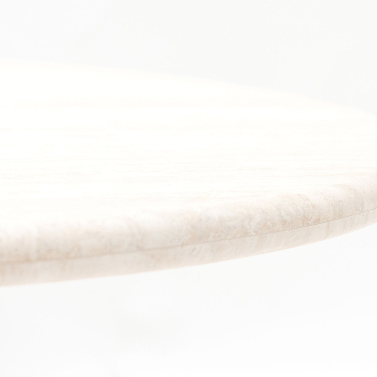 Amiri Dining Table - Travertine - Oval Dining Tables Loom Collection Loom Collection Dubai