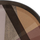 Angle Round Glass Tray - Pinot