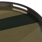 Angle Round Glass Tray - Slate