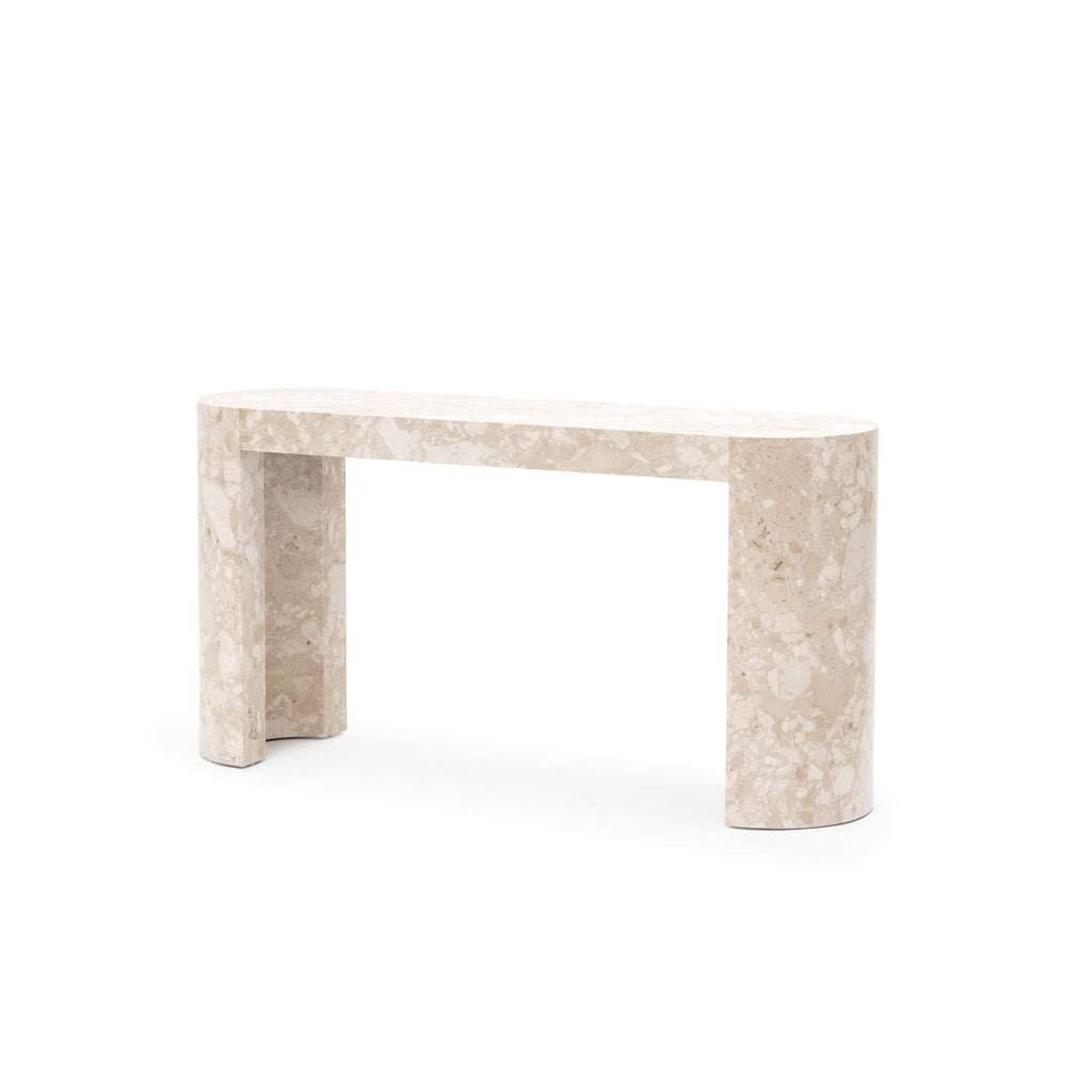 Arno Console Table - Kunis Breccia Marble