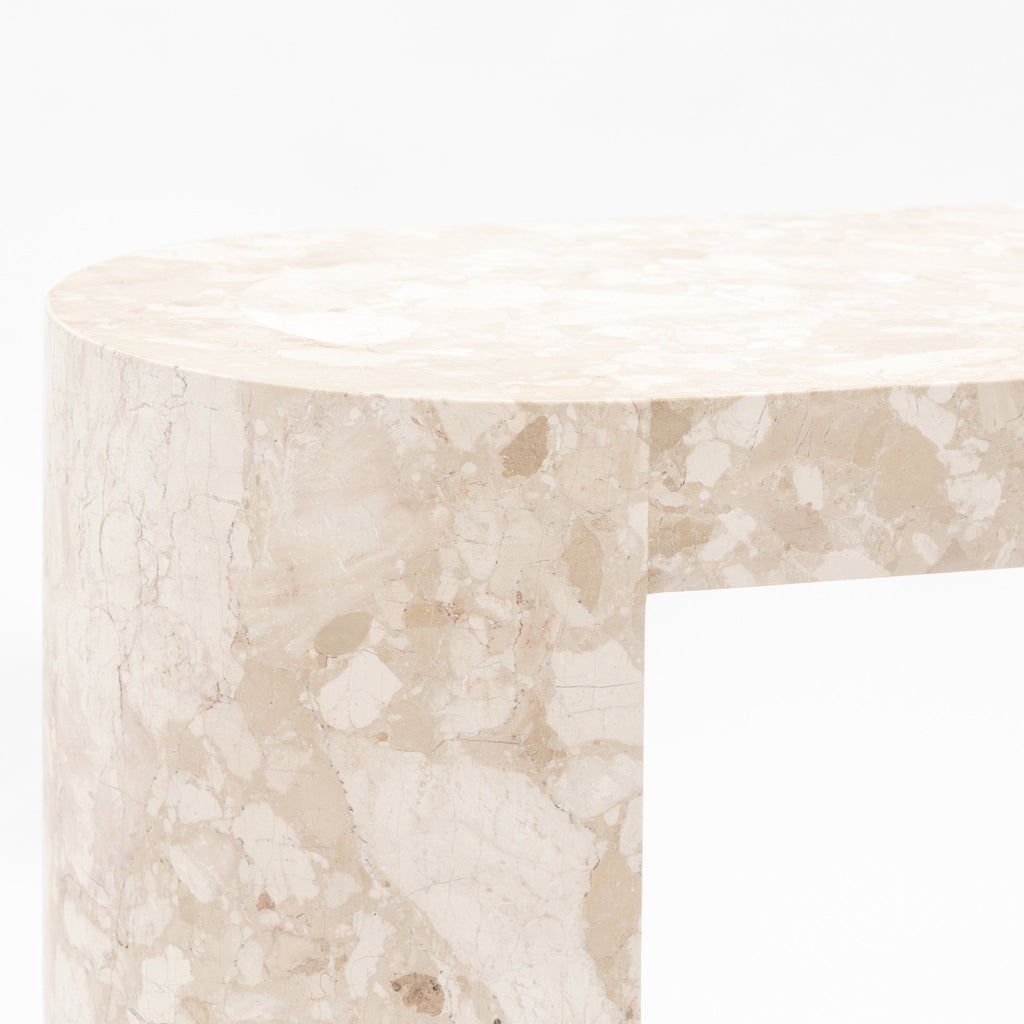 Arno Console Table - Kunis Breccia Marble