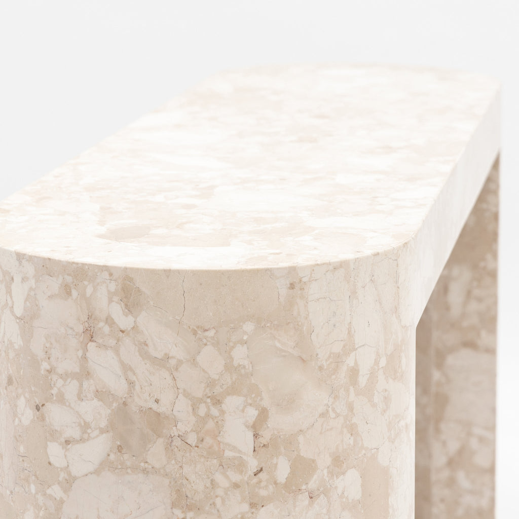 Arno Console Table - Kunis Breccia Marble