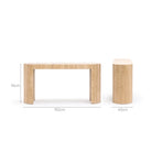 Arno Console Table - Travertine