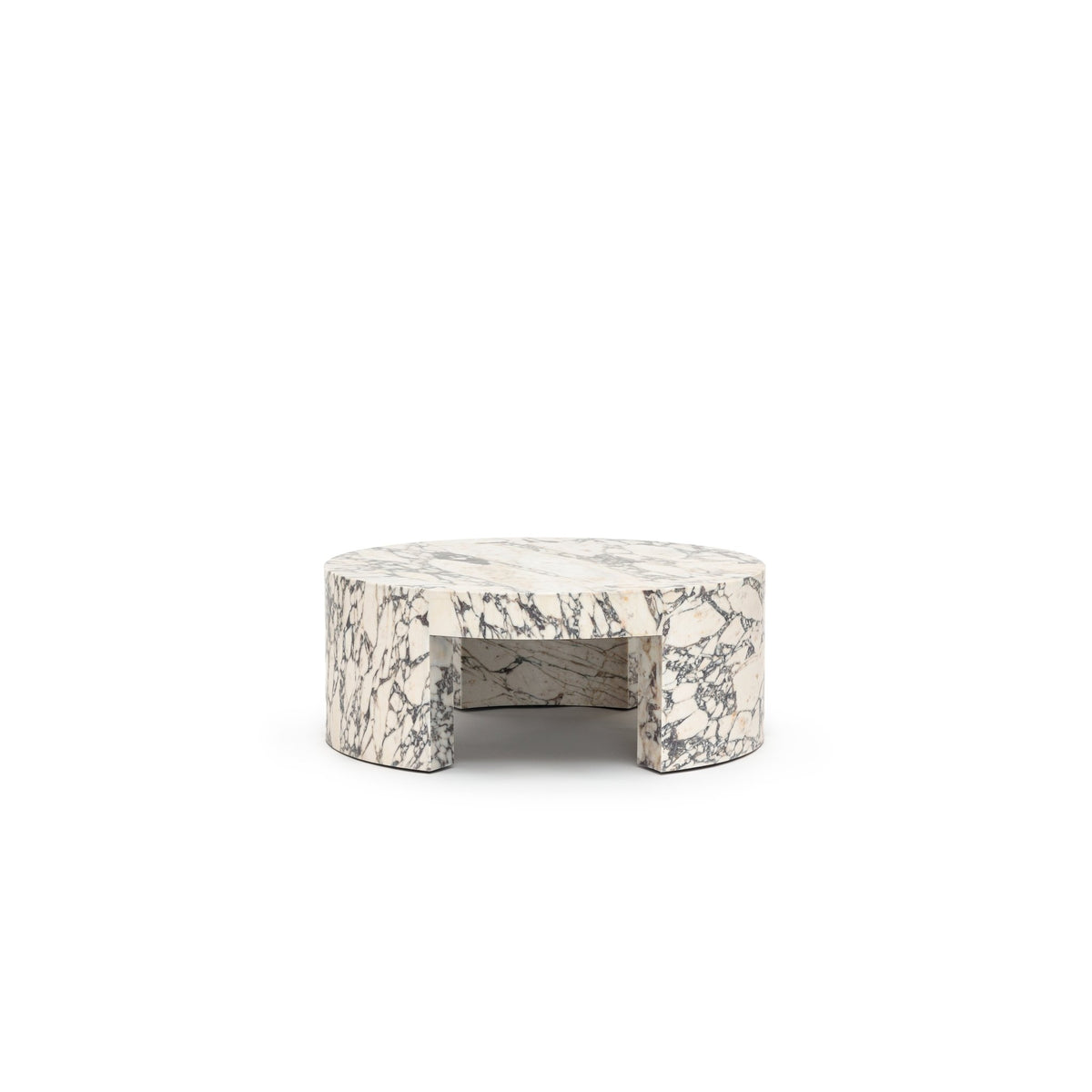 Arno Round Coffee Table - Calacatta Viola - Coffee Tables Loom Collection Loom Collection Dubai