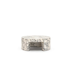 Arno Round Coffee Table - Calacatta Viola - Coffee Tables Loom Collection Loom Collection Dubai