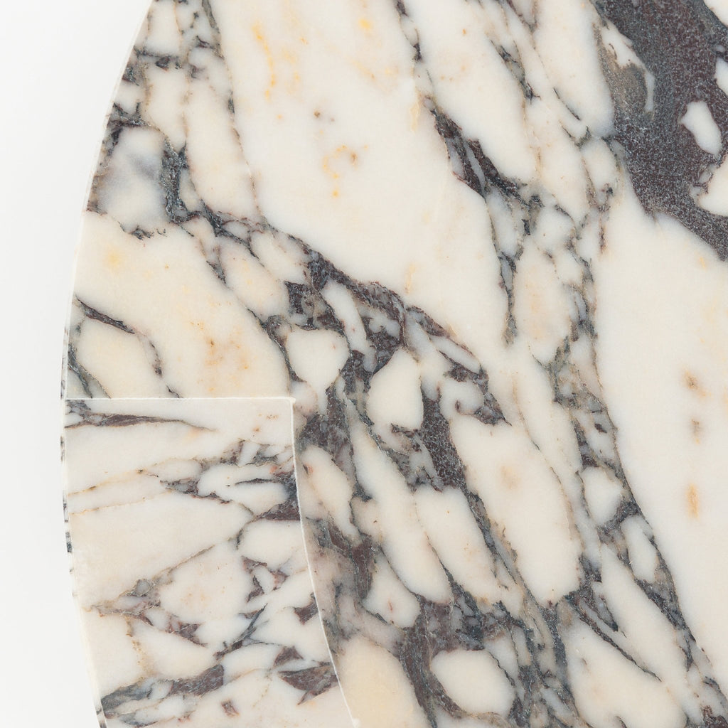 Arno Round Coffee Table - Calacatta Viola - Coffee Tables Loom Collection Loom Collection Dubai