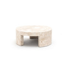 Arno Round Coffee Table - Kunis Breccia Marble - Coffee Tables Loom Collection Loom Collection Dubai