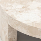 Arno Round Coffee Table - Kunis Breccia Marble - Coffee Tables Loom Collection Loom Collection Dubai