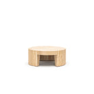 Arno Round Coffee Table - Travertine - Coffee Tables Loom Collection Loom Collection Dubai