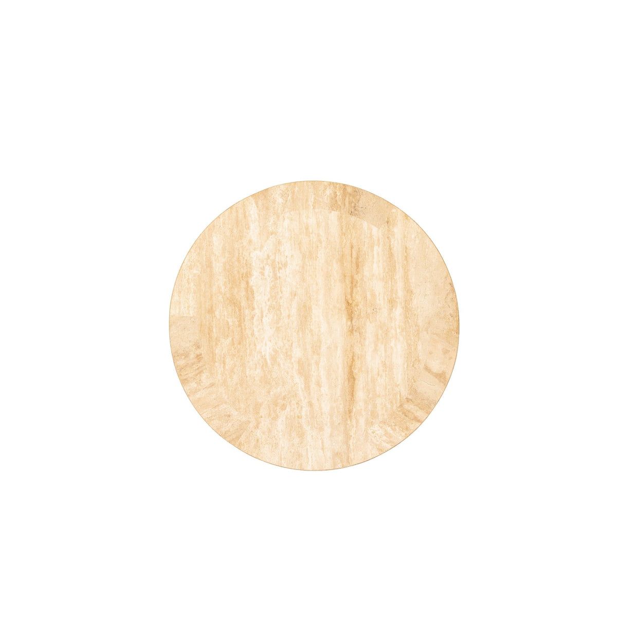 Arno Round Coffee Table - Travertine - Coffee Tables Loom Collection Loom Collection Dubai