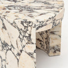 Arno Round Side Table - Calacatta Viola - Side Tables Loom Collection Loom Collection Dubai