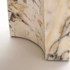 Arno Round Side Table - Calacatta Viola - Side Tables Loom Collection Loom Collection Dubai