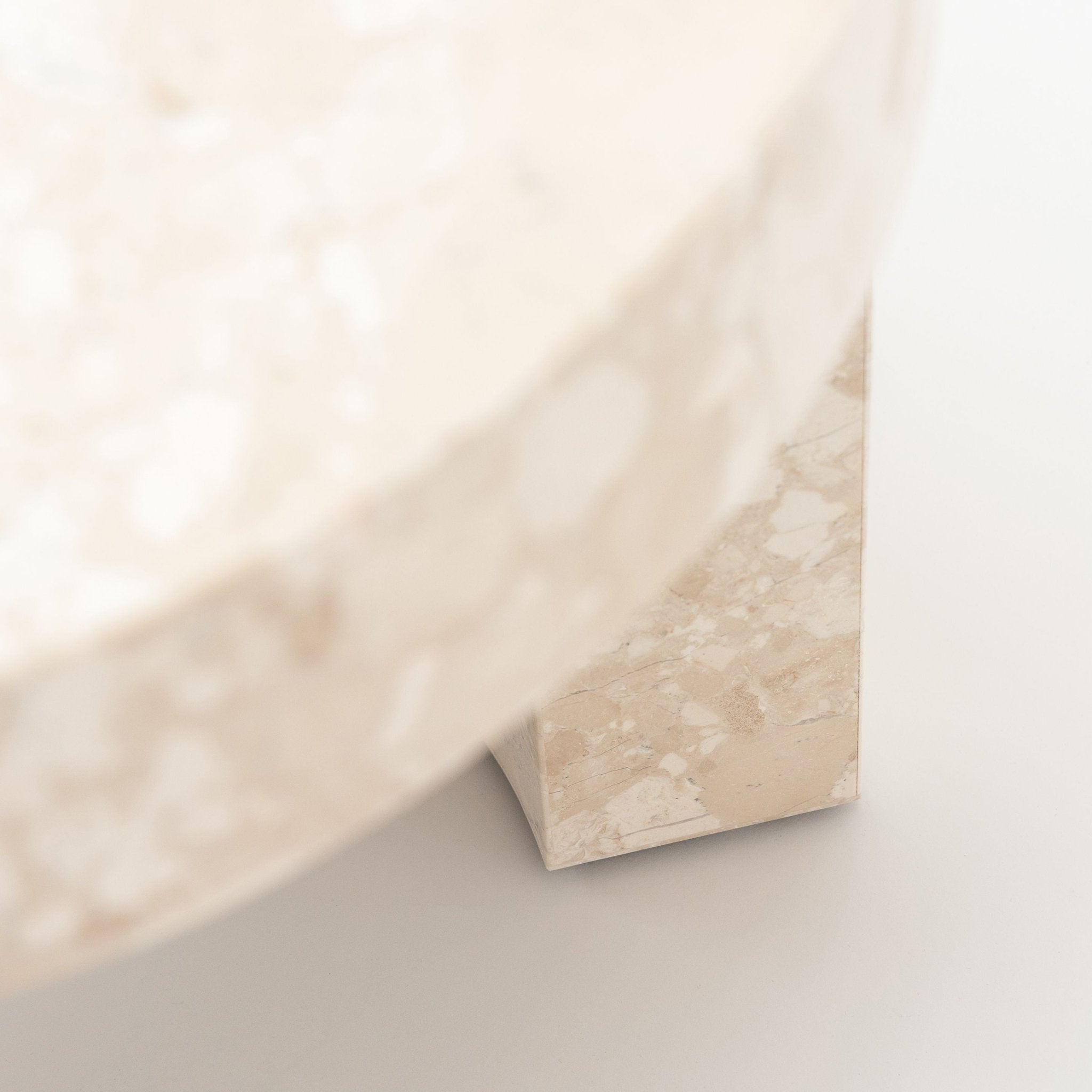 Arno Round Side Table - Kunis Breccia Marble - Loom Collection