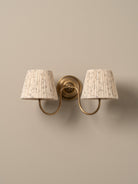 Ashbury Double Aged Brass Wall Light - Lights&Lamps Loom Collection Dubai