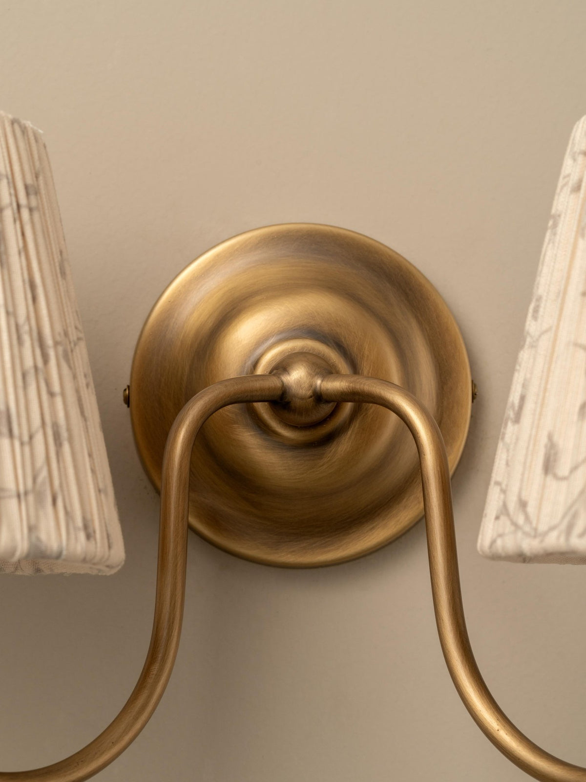 Ashbury Double Aged Brass Wall Light - Lights&Lamps Loom Collection Dubai