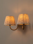Ashbury Double Aged Brass Wall Light - Lights&Lamps Loom Collection Dubai