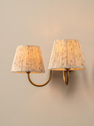 Ashbury Double Aged Brass Wall Light - Lights&Lamps Loom Collection Dubai